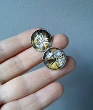 Load image into Gallery viewer, Black Silver Gold Cufflinks