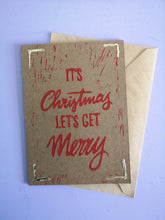 Load image into Gallery viewer, Let's Get Merry Card