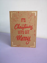Load image into Gallery viewer, Let's Get Merry Card
