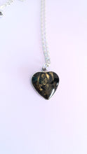 Load image into Gallery viewer, Black and Gold Heart Pendant