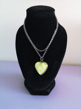Load image into Gallery viewer, Pale Green Heart Pendant