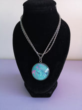 Load image into Gallery viewer, Baby Blue and Pink - Large Round Pendant