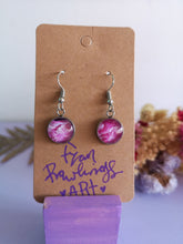 Load image into Gallery viewer, Pink Lava Drop Earrings