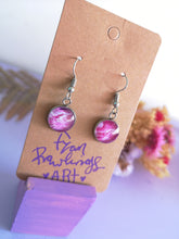 Load image into Gallery viewer, Pink Lava Drop Earrings