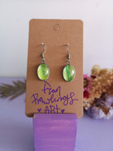 Load image into Gallery viewer, Green Rivers Drop Earrings