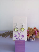 Load image into Gallery viewer, A Hint of Green Drop Earrings