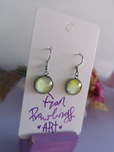 Load image into Gallery viewer, A Hint of Green Drop Earrings