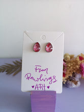 Load image into Gallery viewer, Red Tears Studs