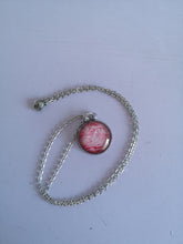 Load image into Gallery viewer, Red and White - Small Round Pendant