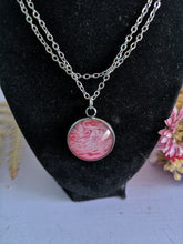 Load image into Gallery viewer, Red and White - Small Round Pendant