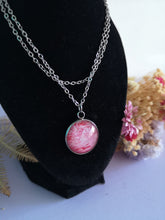 Load image into Gallery viewer, Red and White - Small Round Pendant