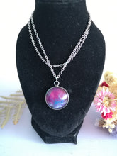 Load image into Gallery viewer, Purple Flow - Small Round Pendant