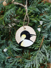 Load image into Gallery viewer, Chilly Penguin Wooden Slice Christmas Ornament