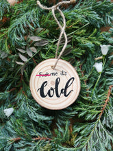 Load image into Gallery viewer, Chilly Penguin Wooden Slice Christmas Ornament